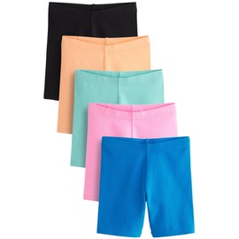NEXT 5 Pack Cycling Shorts, Black/Blue/Pink/Multi