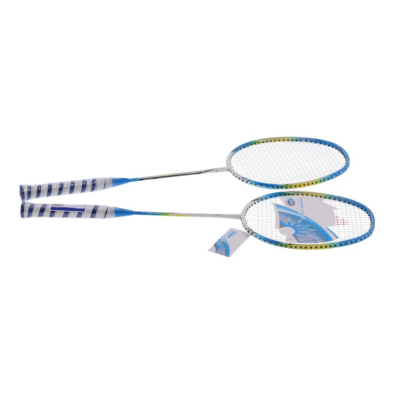 2 Player Badminton Racquets Set Lightweight Full Carbon Double Rackets