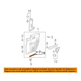 HONDA Genuine Parts Weather Strip R. Access Panel Element Part Number: 72827-SCV-A01