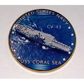 Navy USS Coral Sea CV-43#36 Military Honor Challenge Coin