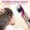 Pre-Styling Dryer Attachment Nozzle Replacement for Dyson Airwrap Rotating Curling