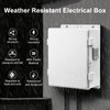 Namunanee Outdoor Electrical Junction Box, ABS Water Resistant Enclosure with