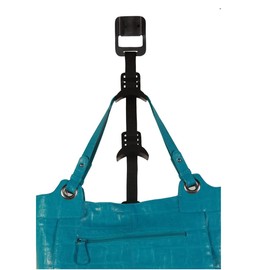 J&V TEXTILES Over The Door Purse Organizer | Purse Organizer for Wall | Purse Organizer for Closet | Updated Design | New Clips | Holds Up to 8 Bags | Black