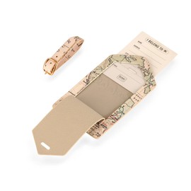 Legami - Luggage Tag, Suitcase Identifier, Personal Data Space, Adjustable Strap for Travel, 6.8x17cm, Travel Theme