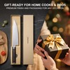 Butterfork 8 Inch Chef Knife, AR-RPM9 Steel, Pakkawood Handle Utility