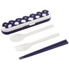 [2022] Wpc. Patterns W063-088 Cutlery Set, Camellia Navy, Chopsticks, Fork