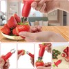 Strawberry Huller,Multi Function Fruit Corers Tool,Red Gem Remover Fruit Corer,Stainless