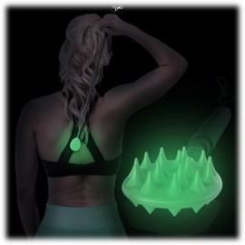 Cactus Scratcher Telescopic Keychain Back Scratcher - One-Handed Double-Sided Itch Reliever for Back, Neck, Head, Beard, and Body - The Ultimate Gift for Men and Women - Glow