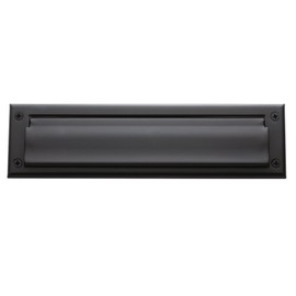 Baldwin Estate 0012.102 Letter Box Plate in Oil Rubbed Bronze, 13" x 3.625"