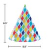 Trendware Bright Birthday Party Hats, 24 Count