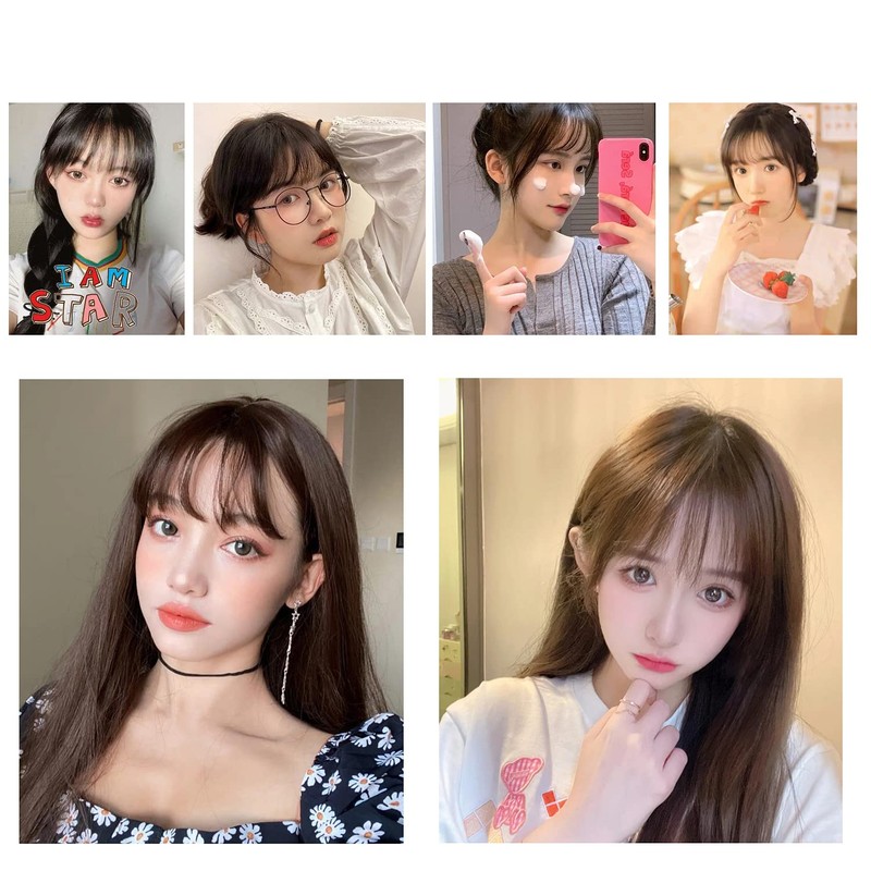 Bangs Wig, 100% Human Hair, Hand Planted, Extensions, One Touch,