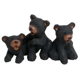Lipco Bear Cub Trio Figure, 5-inches Length, Polyresin, Home Decor Accessories
