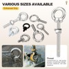 METALLIXITY Shoulder Eye Bolt with Flat Washers & Nuts &