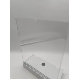 Unbranded NEW 7”x9” Clear 2 Piece Plastic Table Card Paper Holder Display Stand Graphics