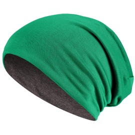 Hatstar Long Slouchy Beanie, 2-in-1 Reversible Jersey Hat in 45 Colours -