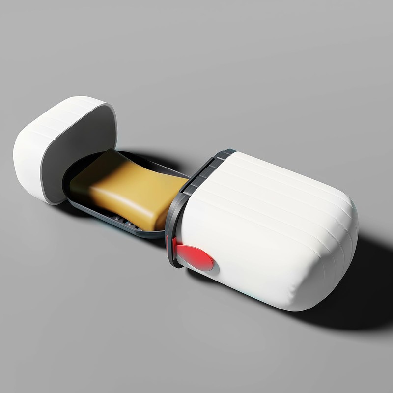 One Piece Small Lightweight Soap Bar Holder Waterproof Soap Box