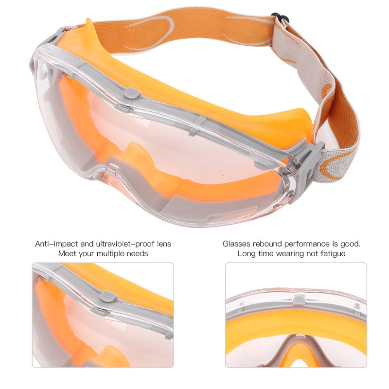 PC Anti Impact Anti Fog Chemistry Goggles Wear Resistant Windproof