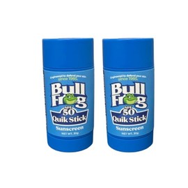 Bullfrog Quik Stick Sunscreen SPF 50  Oxybenzone  Octinoxate Free  Broad Spectrum Moisturizing UVAUVB, 2 pack                                         
