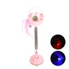 ABS LED Lighting Swing Spring Feather Leak Food Pet Toy