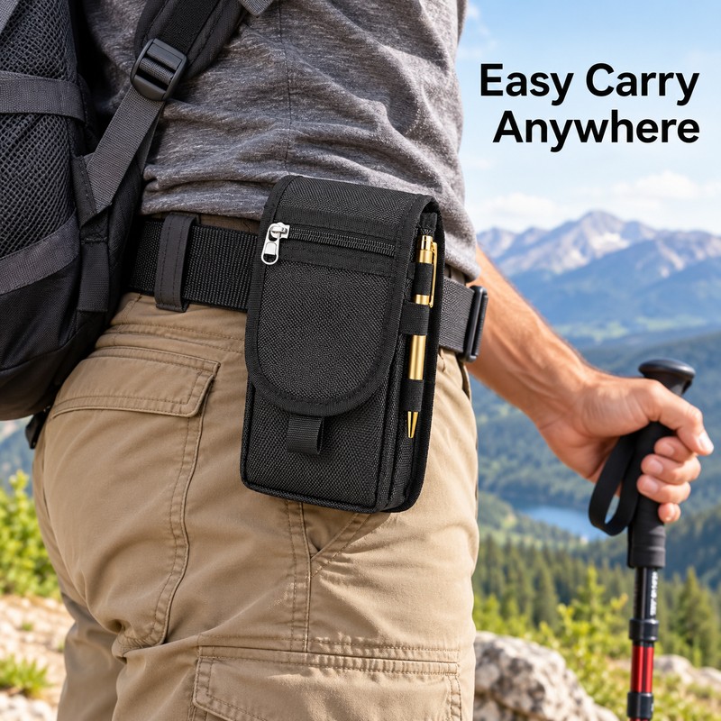 6.3 Inch Phone Belt Pouch Bag – Nylon Outdoor Mobile