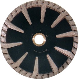 DAMO 5" Diamond Contour Blade, Turbo Rim, Curve Cutting Blade, for Granite, Marble and Concrete Sink Holes