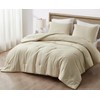 Chezmoi Collection Cliff 3-Piece Lightweight Cooling Comforter Set, Oversized King