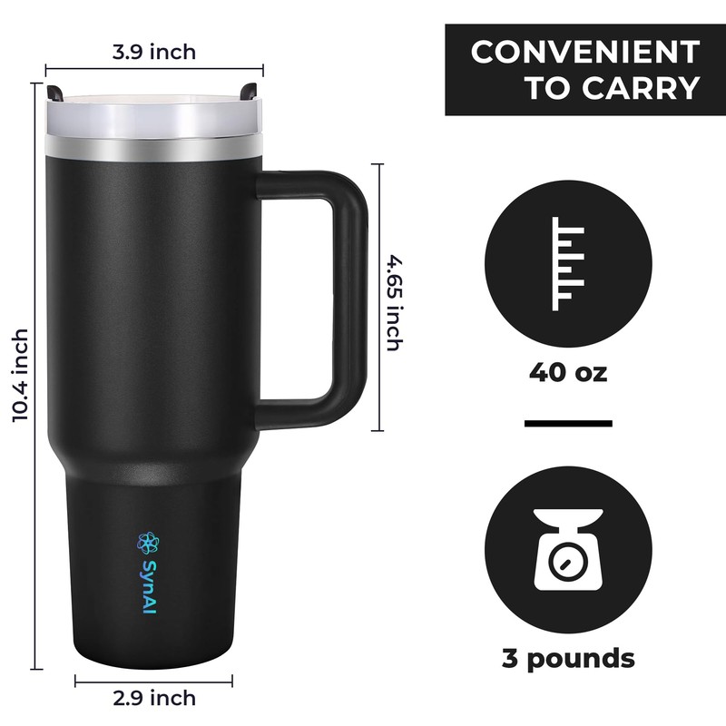 Adventure-Ready 40 oz Insulated Stainless Steel Tumbler – Built for