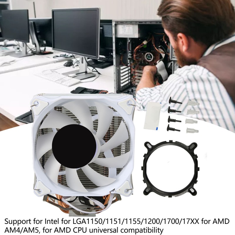 ARGB CPU Air Cooler AGHP 4 Copper Heat Pipes Hydraulic