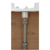 Kakudai 426-154-W Vertical Pull Trap for Washing Machine Bread White