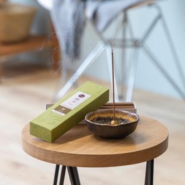 Asayu Japan Traditional Incense Sticks Hinoki Cypress Fragrance Scent (20gr) for Morning Meditation, Relax or Yoga, Made in Japan