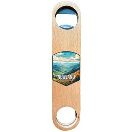 Newland North Carolina Autumn Mountains Design Souvenir Wooden Bottle Opener 4-Pack