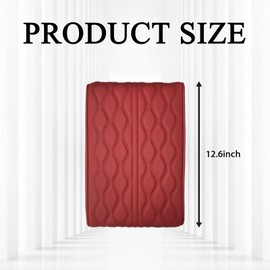 pvotawp Center Console Armrest Cover, Middle Console Lid Scratch Height Pad, Waterproof Leather Memory Foam Armrest Box Cushion Protection Mat, Universal Car Replacement Accessories(Wine Red)