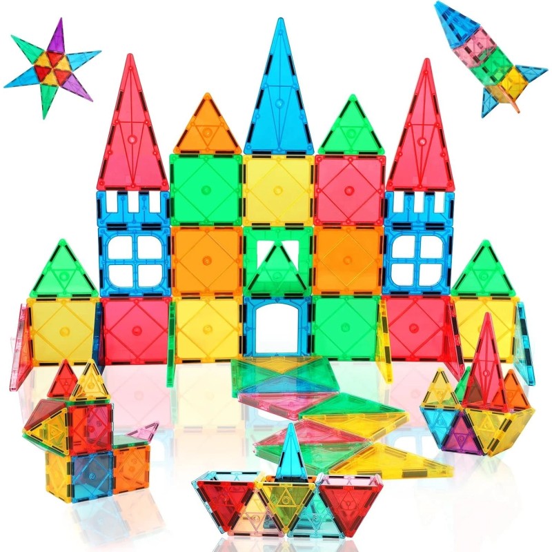 Does Not Apply 30 Pcs Magnetic Tiles Building Blocks for