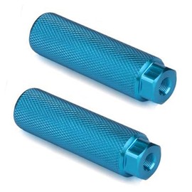 SMALL STAR Bike Pegs 2Pcs Aluminum Alloy Anti-Skid Lead Foot Bicycle Pegs 3/8 inch Axles