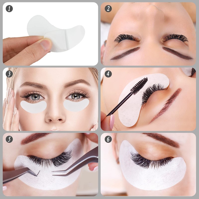 Auptiz Pack of 120 Eye Pads for Eyelash Extensions, Eyelash