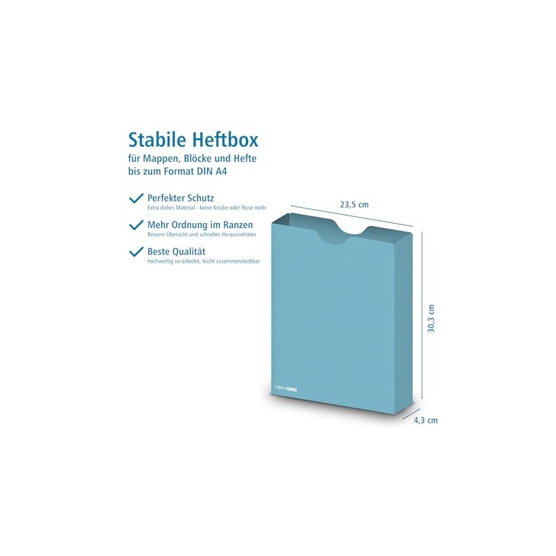 itenga File Box DIN A4 - Storage Box for Notebooks