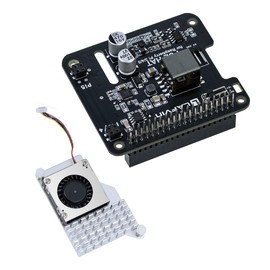 LAFVIN POE HAT for Raspberry Pi 5/4B/3B+, IEEE 802.3af/at Compliant, 5V 4.5A & 12V 2A Dual Output, PoE Ethernet Power Supply Expansion Board with GPIO Header & Installation Kit
