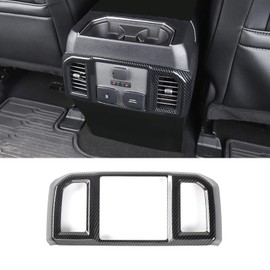 Keptrim for F-150 ABS Carbon Fiber Rear Air Conditioning Vent Outlet Panel Trim for 2016 2017 2018 2019 2020 Ford F150, 1pc