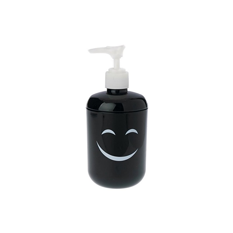 Spirella Smiling Liquid soap Dispenser Black, 7 x 7 x