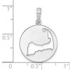 Million Charms 925 Sterling Silver Travel Charm, Polished Cape Cod