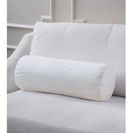 Plankroad Home Décor 5Dx17 Hypoallergenic Luxury 100% Small Feather Bolster Pillow Insert, 100% Cambric Cotton Shell, Never Vacuum-Packed, Odorless, Made in USA