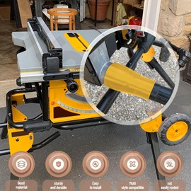 Table Saw Vacuum Adapter Connecting 2 1/2" Table Saw Outlet Connected to 1 7/8" Shop Vac Hose for Dewalt DWE7491RS DWE7491 Table Saw Dust Collector - Yellow