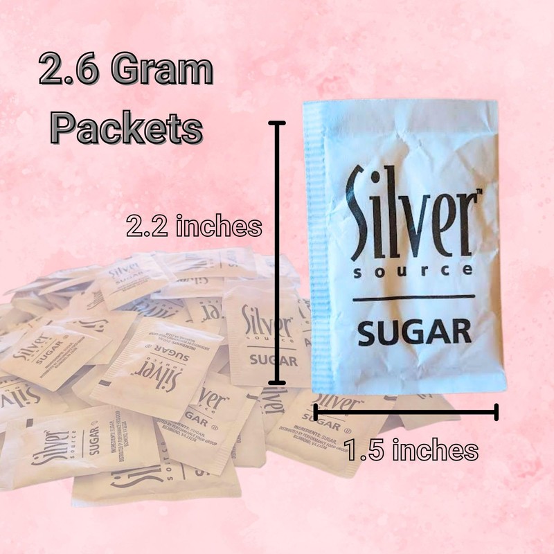 Sugar Packets – 100 Count (2.6g Each) with Stir Stick
