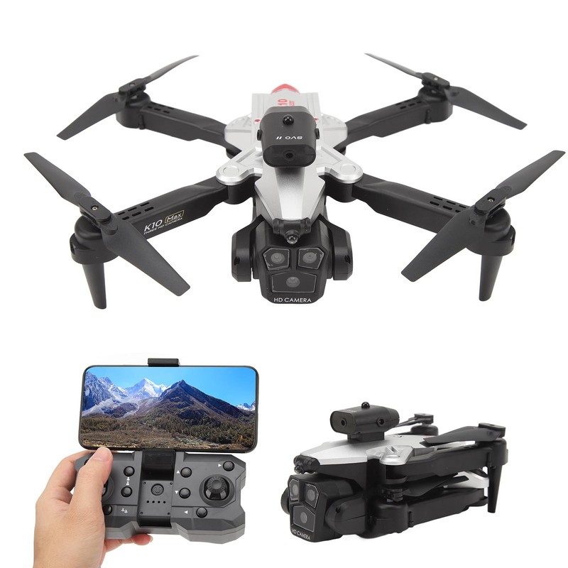 K10MAX Drone 4K HD 3 Lens Obstacle Avoid Optical Flow