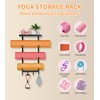 NANXITU Yoga Mat Holder Wall Mount,Workout Storage Organizer for Home