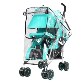 GHEART Comfort Rain Cover with Window, Rain Cover for Buggy, Pushchair Wind Protection for Rain and Wind, Universal Rain Cover for Prams, Pushchairs, Rain Cover, Good Air Circulation