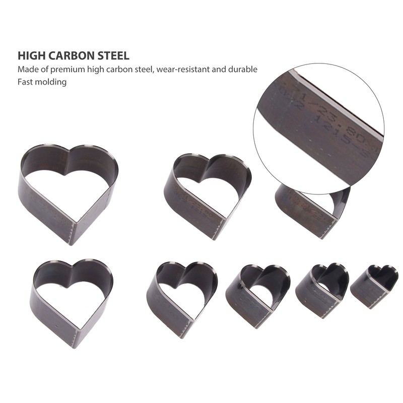 8pcs Leather Die Cutter Hollow Punching Tool High Carbon Steel