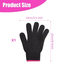 RENKE heat gloves,heat resistant gloves, Heat Protection Gloves for Hair Styling, Hair Styling Products, heat proof gloves Stretchable and Fits Left and Right Hands