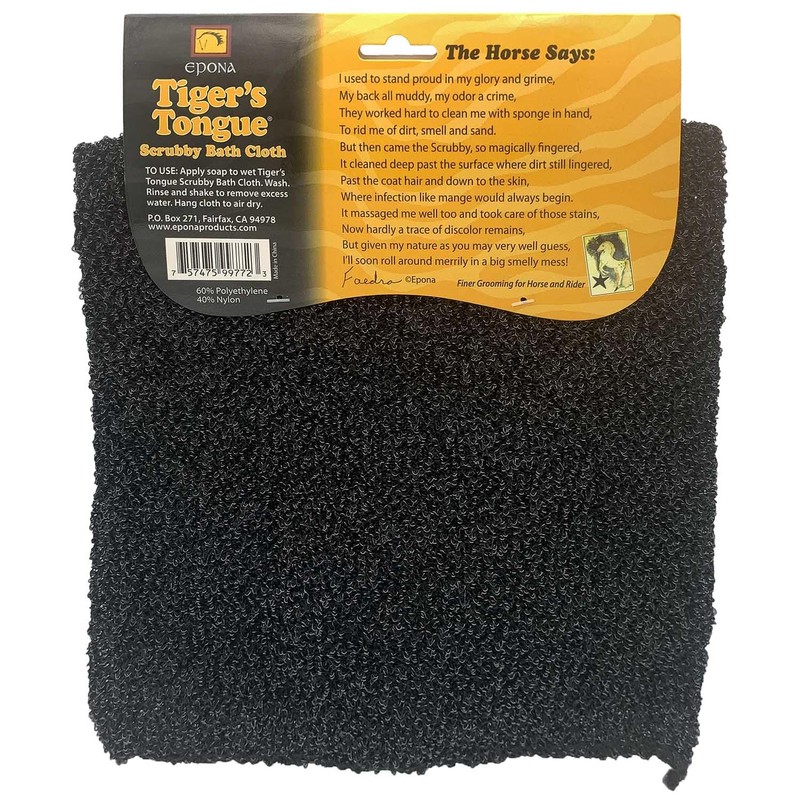 Epona Tiger's Tongue Horse Pony Livestock Grooming Dirt Remover Scrubby