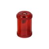 KUM #430-M1 Transparent Barrel Single Hole Pencil Sharpener - Red
